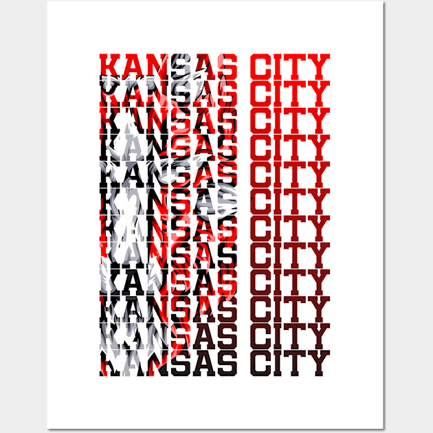 kansas city football Wall Art by SHINIGAMII